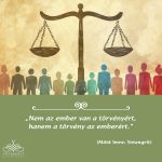 Nem az ember van a törvényért